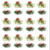 24 Stand Up Premium EDIBLE Wafer Paper Christmas Mistletoe Cake Toppers Decorations by Top That view 2