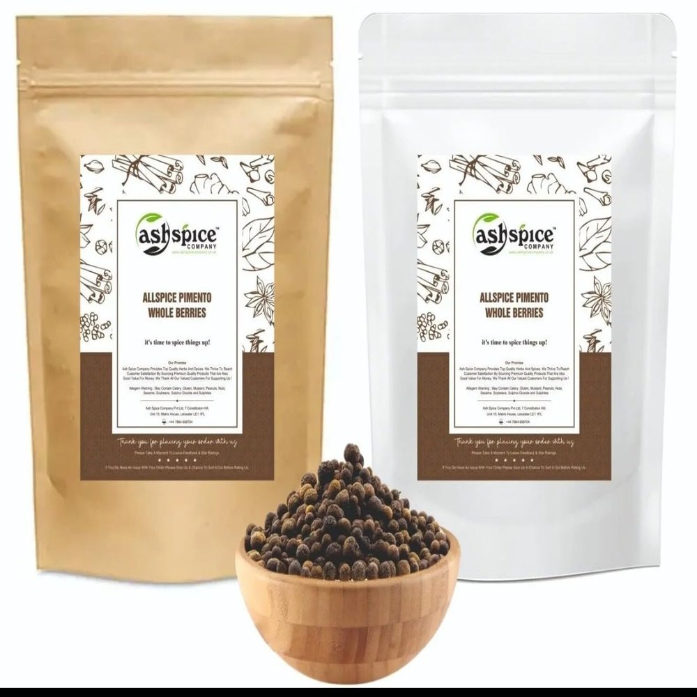 Allspice Berries Whole Dried Pimento Grade A Premium Quality by Ash Spice Comp 25g-1kg (450g)