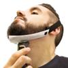 Aberlite Beard Shaping Tool - FlexShaper Neckline Shaper - Hands-Free & Flexible - The Ultimate Neckline Beard Shaping Template (White) - Beard Trimmer Guide - Lineup Stencil Kit view 1