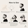 Aberlite Beard Shaping Tool - FlexShaper Neckline Shaper - Hands-Free & Flexible - The Ultimate Neckline Beard Shaping Template (White) - Beard Trimmer Guide - Lineup Stencil Kit view 3