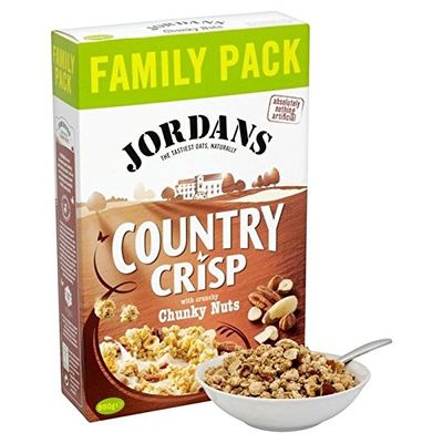 Jordans Country Crisp with Crunchy Chunky Nuts, 850 g, Pack of 6