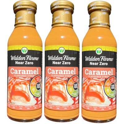 Walden Farms Near Zero Caramel Flavoured Syrup 355ml (3 pack)