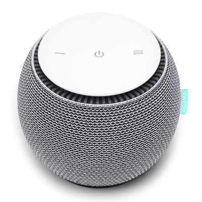 SNOOZ Smart White Noise Machine - Real Fan Inside for Non-Looping White Noise Sounds - App-Based Remote Control, Sleep Timer, and Night Light - Cloud