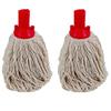 15L 15 litres Large Galvanised Metal Steel Mop Bucket with Two MOP Heads Free for Home Office General Cleaning view 3