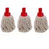 15L 15 litres Large Galvanised Metal Steel Mop Bucket with Three MOP Heads Free for Home Office General Cleaning view 3