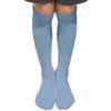 COUVER Youth Kids Athletic Knee High Terry-Cushioned Baseball Softball Multi-Sport Socks, Carolina Blue, S view 1