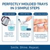 Cool Teeth Whitening 4 Trays in 2 Storage Cases Custom DIY Fit Upper and Lower Tooth Bleaching Gel Thermoform Moldable Mouth Guards view 4