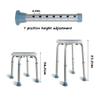 Rotating Rounded Shower/Bath Stool with Swivel Seat Shower Seat Stool for Elderly/Disabled Anti-Slip Mats Shower Chair Adjustable in 7 Height Max. 136kg view 4