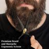 Charlemagne Stainless Steel Beard & Moustache Scissors - Ambidextrous German Precision Beard Scissors - Effortless Moustache Trimmer - Convenient Nose Hair Trimmer for Men view 3