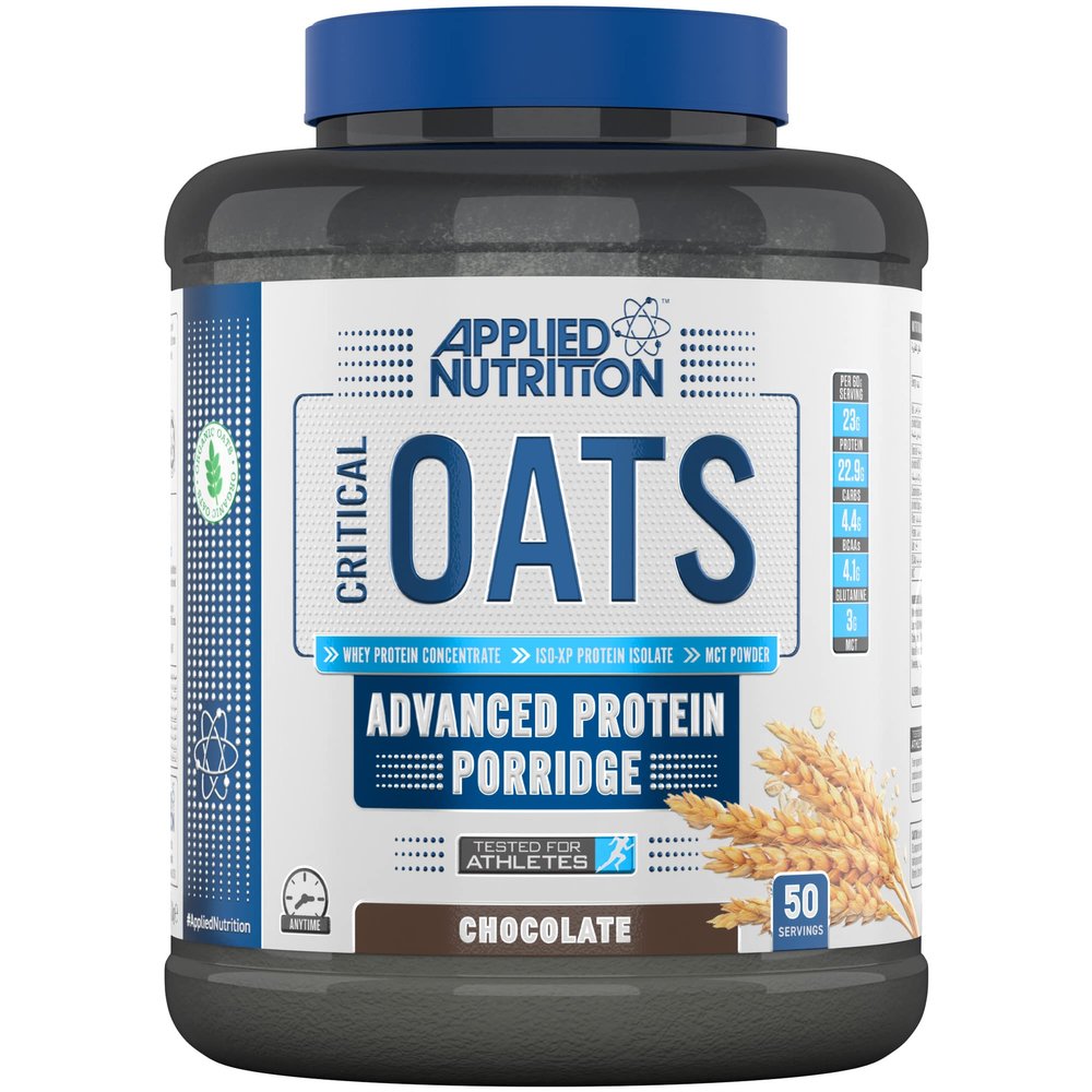 Applied Nutrition Critical Oats Protein-Packed Oats, Delicious Chocolate Flavor, High in Fiber and Protein for Energy and Recovery (Chocolate) (3kg - 50 Servings)