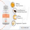 Advanced Turmeric. High Strength Turmeric Capsules Supplement with Black Pepper Extract (Bioperine) for 20 Times Improved Absorption. Made in UK. High Levels Curcumin. 120 Veg Capsules. view 2