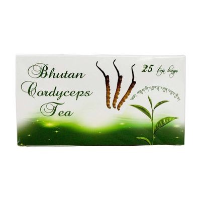 Cordycep Green Tea 25 Tea Bags X 2 Box from Bhutan (Express Shipping)