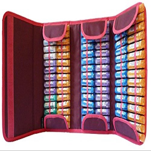 HOMEO-CASE | Homeopathy Case with 90 Spaces for Boiron Tubes 4g | Tubes Not Included | Plum Colour