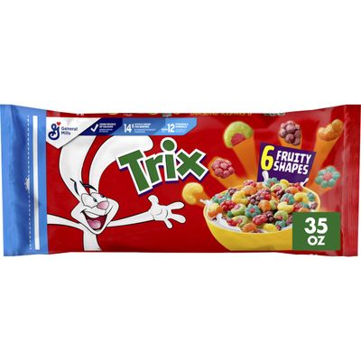 Trix Breakfast Cereal, 35 oz Resealable Bag