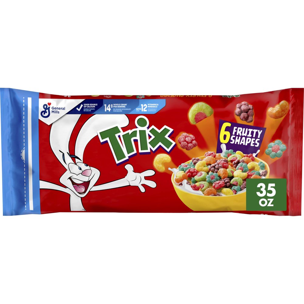 Trix Breakfast Cereal, 35 oz Resealable Bag