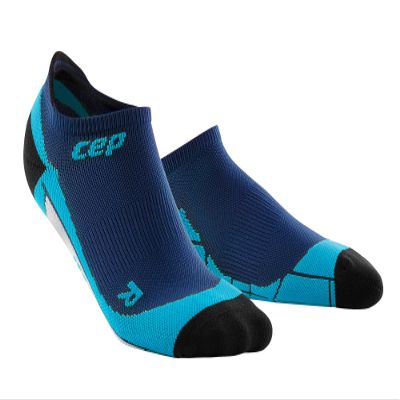CEP Compression No Show Running Socks (V/Blue, Turquoise)