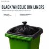 100 x 240L Black Wheelie Bin Liners | Medium-Duty 25 Micron Refuse Sacks | Fits Standard 240L Wheelie Bins | For Everyday Domestic & Light Commercial Use view 2