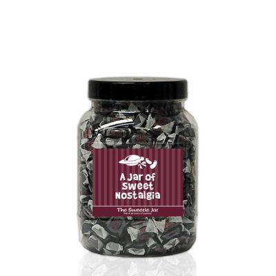 Black Jack Chews 1.5kg Sweet Jar  A Personalised Gift Jar Filled with Your Favourite Retro Sweets! - A Jar of Sweet Nostalgia