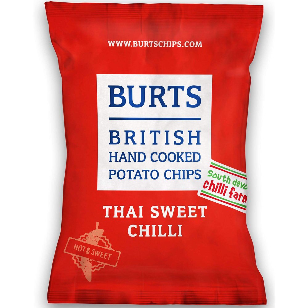 Burts Thai Chilli Crisps Gluten Free - 20x40g