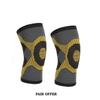 Adjustable Elasticated Compression Knee Support Sleeve (Pair) - Patella Support for Stiff or Achy Knee - Support for Arthritis, Bursitis & Tendinitis - Mild Knee Pain Brace by Solace Care (S - Pair) view 2