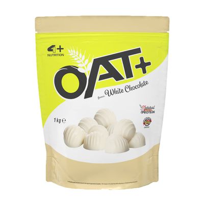 4+ Plus Nutrition Oat+ 1kg Farina d' Avena Aromatizzata senza Zucchero