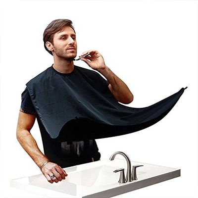 SHOP-STORY - Innovative Barber Apron for Shaving Beard Protection Anti-Hair Suction Cup Black