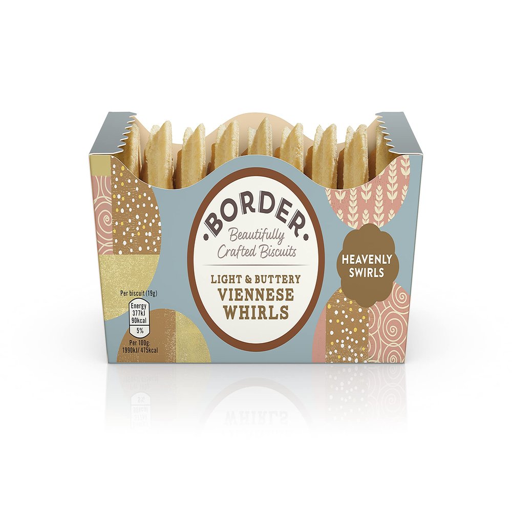 Border Biscuits Light & Buttery Viennese Whirls - Case pack 150g x 6