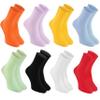 8 pairs of DIABETIC Elastic Cotton Socks for SWOLLEN FEET, Colorful Mix XS view 1
