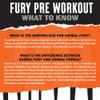 ANIMAL Fury Pre Workout Blue Raspberry Training Booster with BCAA, beta-Alanine, citrulline & 350 mg Caffeine Sugar-Free pre-Workout Powder for Focus, Pump & Energy 30 Servings view 4