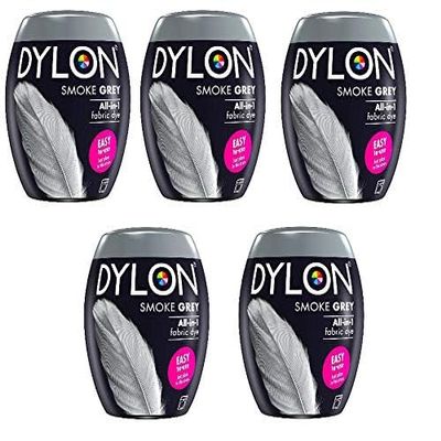 5 X DYLON machine Dye Pod, Smoke Grey, 350 g