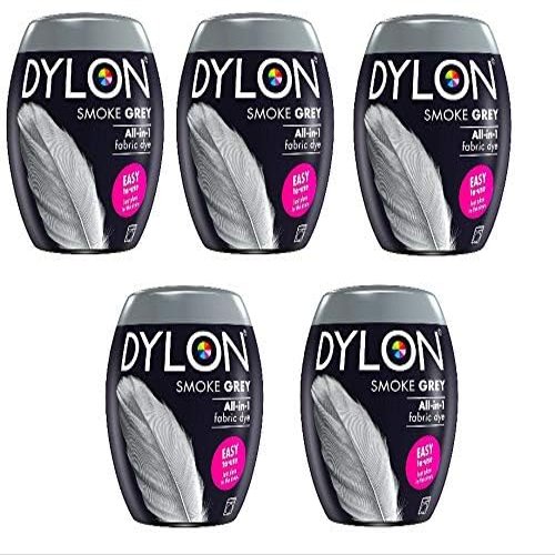 5 X DYLON machine Dye Pod, Smoke Grey, 350 g