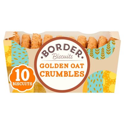 Border Biscuits - Golden Oat Crumbles - 6 x 150g. Set by MYPURECORE