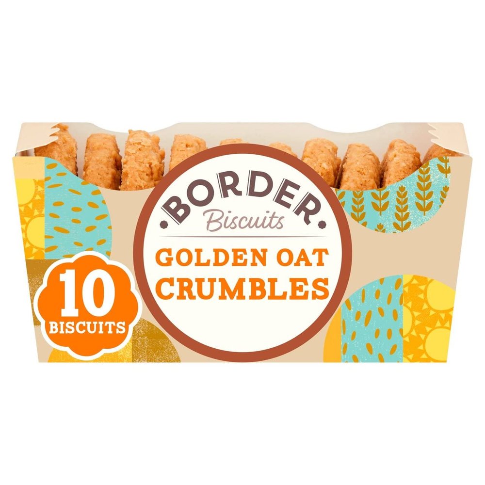 Border Biscuits - Golden Oat Crumbles - 6 x 150g. Set by MYPURECORE