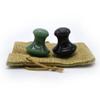 Obsidian & Green Aventurine Mushroom Massage Stones SPA Energy Stones for Therapy(2 PCS Packing) view 4