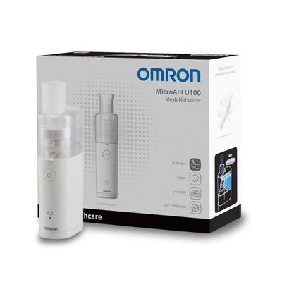 OMRON MicroAir U100 Portable Nebuliser  Compact, Silent Nebuliser Machine for Adults, Effective for Respiratory Conditions from Cold to Asthma