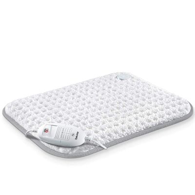 Beurer HK42UK Super-Cosy Heat Pad | Luxury soft fleece surface | Rapid warm-up function | 3 electronically regulated temperature settings | Machine-washable | Automatic switch-off