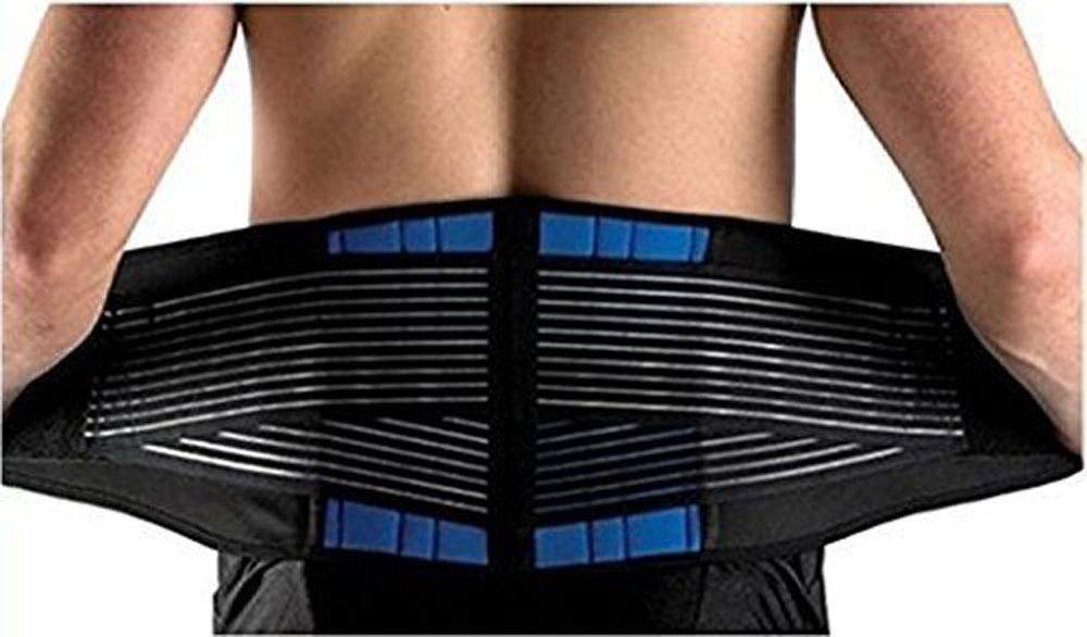 DINOWIN Back Support Brace, Deluxe Neoprene Double Pull Support Lumbar Lower Back Brace and Waist Support Belt for Back/Slipped Disc Pain Relief (XXX-Large 44-50")