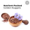 Whole Brown Flax Seeds by Pride of India  Omega-3 & Lignan Superfood Jar  All Natural  Vegan Friendly  Good for MIND & DASH Diet - Farm to Table Freshness  32 Oz. Jar view 3