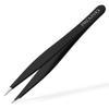 PREMYO Eyebrow Tweezers Pointed Tips - High Precision for Ingrown Hairs Splinter Plucking - Easy to Use Stainless Steel view 1