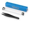 PREMYO Eyebrow Tweezers Pointed Tips - High Precision for Ingrown Hairs Splinter Plucking - Easy to Use Stainless Steel view 2
