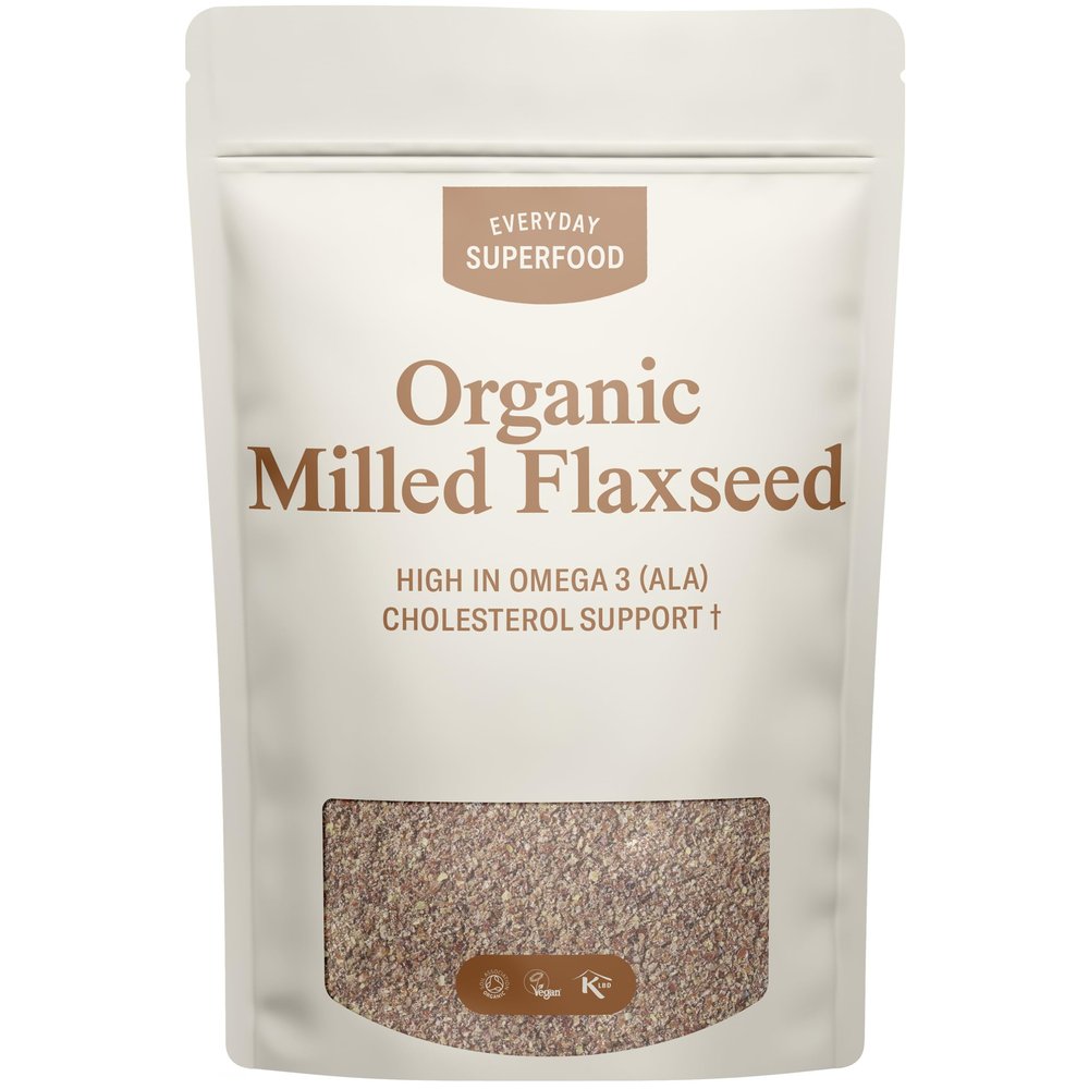 Everyday Superfood Organic Milled Flaxseed 190g | Cold Ground linseed | Lab-tested for Retail Grade food safety compliance | Suitable for baking