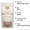 Everyday Superfood Organic Milled Flaxseed 190g | Cold Ground linseed | Lab-tested for Retail Grade food safety compliance | Suitable for baking view 3