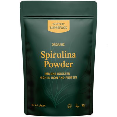 Everyday Superfood Organic Spirulina Powder 50g | Heavy Metal Tested | Fine Grade Suitable for Smoothies and Juice