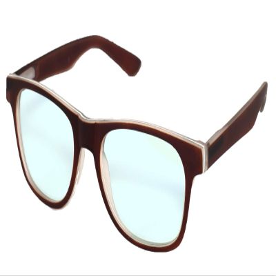 4sold Rubi Spring Hinges Classic Retro Style Computer Blue Light Blocking Glasses Anti Glare Fatigue Blocking Headaches Eye Strain Safety for Computer/Phone Transparent (Brown, 1.00)