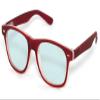4sold Rubi Spring Hinges Classic Retro Style Computer Blue Light Blocking Glasses Anti Glare Fatigue Blocking Headaches Eye Strain Safety for Computer/Phone Transparent (Maroon, 0.75) view 1