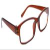 4sold Slim Classic Retro Style Computer Glasses Computer Blue Light Blocking Glasses, Anti Glare Fatigue Blocking Headaches Eye Strain Safety Glasses for Computer/Phone Transparent (Brown, 0.00) view 1