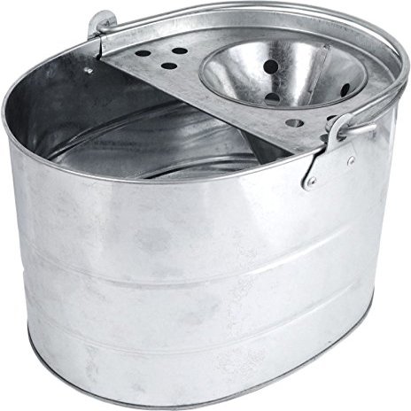 12 Litre Galvanised Mop Bucket & Wringer