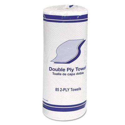 Whitehall 415593 Kitchen Roll Towels, 2-ply, 11, White, 85/roll, 30 Rolls/carton