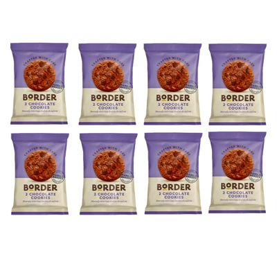 Divinely Chocolatey Cookies - Luxury Mini Packs Of 2 Border Biscuits (Pack of 8)