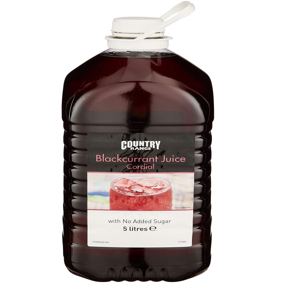 Country Range No Added Sugar Blackcurrant Cordial - 1x5ltr